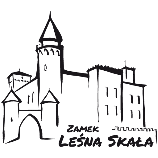 Zamek Lesna Skala Logo Czarne Mae