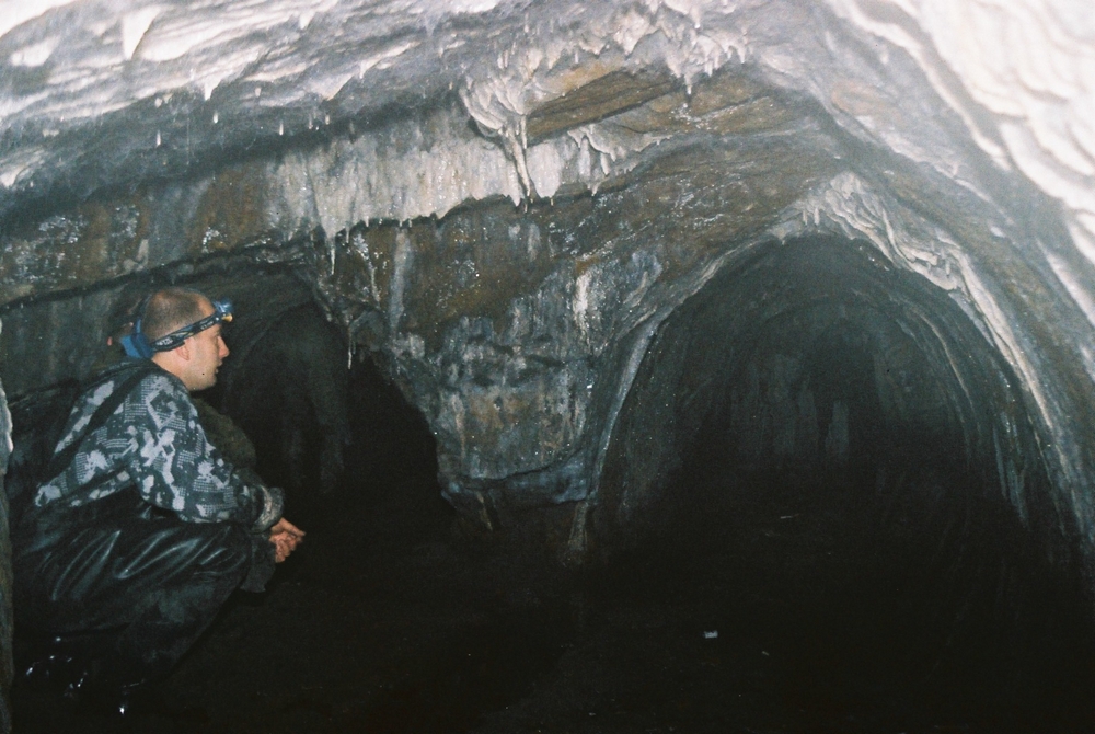 Sztolnia podczas eksploracji w latach 2001-2006<p alt=